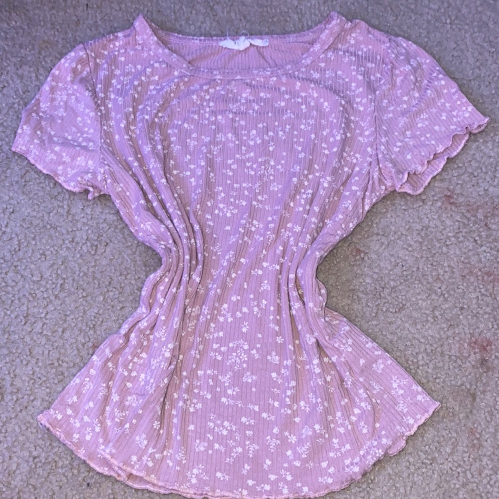 pink floral top